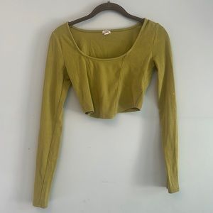Garage Green corset top